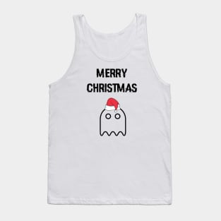 Pacman Ghost Merry Christmas Tank Top